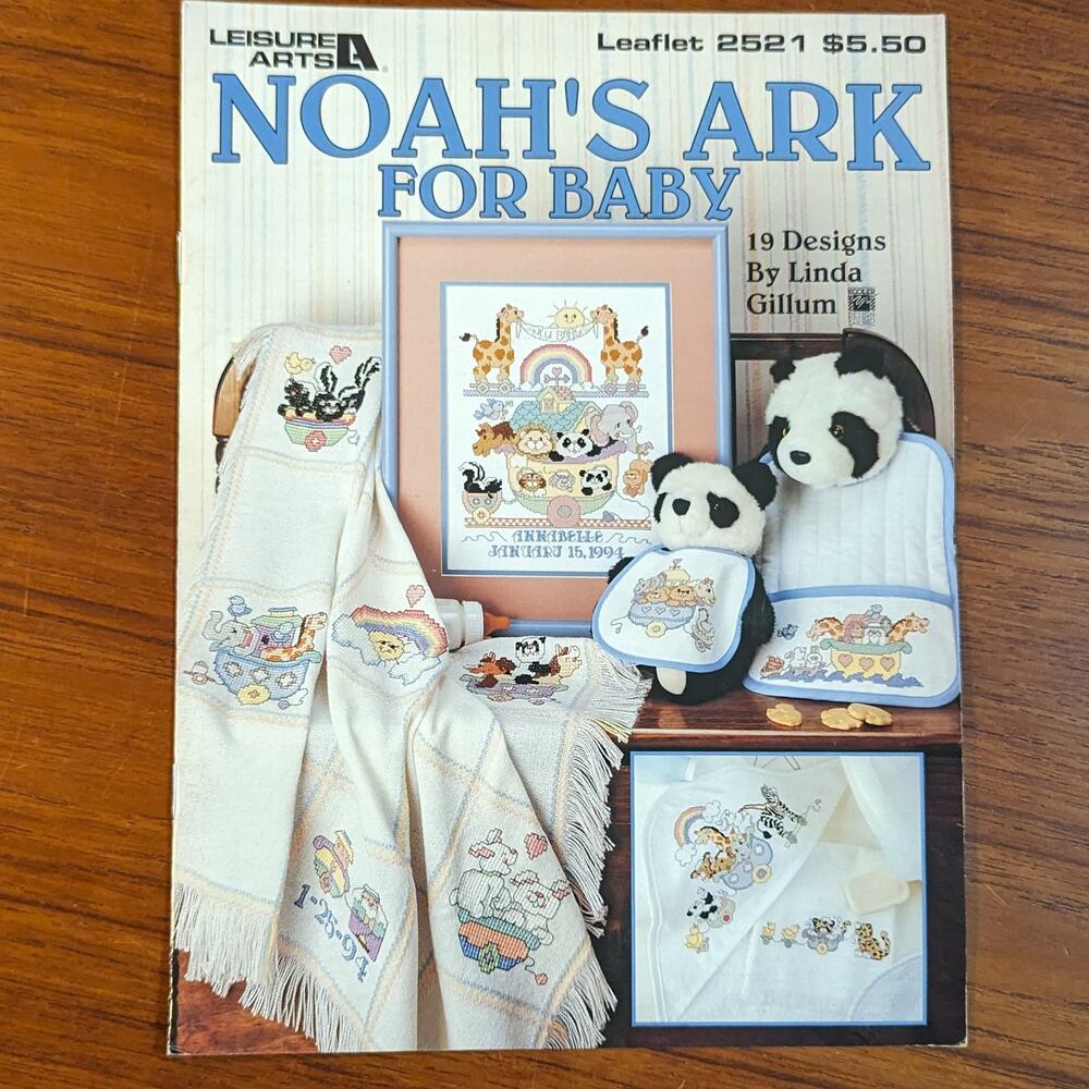 Noah's Ark for Baby Cross Stitch Pattern Book